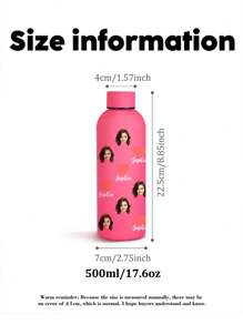 1pc 500ml Customizable Photo Thermo Mug, Personalized Photo & Name, Straight Cylindrical Coffee Mug, Car Travel Cup, Customized Insulated Tumbler, Customized Birthday Gift, Bridesmaid Gift, Mother's Day Gift, Stainless Steel Customized Cup, Insulated Customized Straight Cylinder, Weekend Gift For Him/Her, Gift For Couple, Friend, Classmate, Wife, Husband,Camping & Hiking Gear,Brunch-Ready