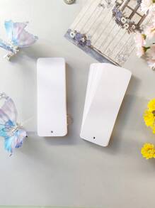 60Sheets/Set Kraft Paper Card Blank Business Card Message Thank You Card Label Bookmark Learning Cards Doodle Bookmark Ancient Style Bookmark Paper Blank Paper With Holes Hand-Painted Cards Creative DIY Material Package Student Note Handwritten Card,School Supplies,Back To School