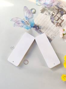 60Sheets/Set Kraft Paper Card Blank Business Card Message Thank You Card Label Bookmark Learning Cards Doodle Bookmark Ancient Style Bookmark Paper Blank Paper With Holes Hand-Painted Cards Creative DIY Material Package Student Note Handwritten Card,School Supplies,Back To School