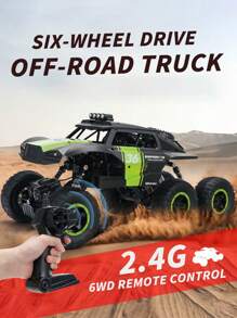 1 Set Random Color & Style Off-Road Monster Truck, High-Speed Climbing Stunt Car, Cool Racer Toy For Boys, Remote Control Vehicle - Multicolor - View 1