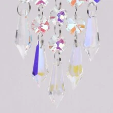 1 Piece Spring Flower Crystal Suncatcher Wind Chimes Crystal Prisms Hanging Suncatcher Pendant Home Decor Gifts