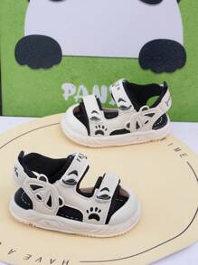 Nuevas sandalias para niños de primavera/verano, fashionables, cómodas y respirables, con diseño de fácil, livianas y estables, con suelas suaves antideslizantes para bebés, apropiadas para uso diario - Blanco y Negro - Ver 1