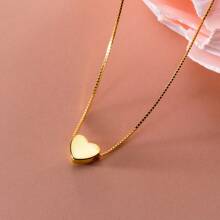 Colar Mini Coração Folheado a banhado a prata 925 a ouro 18K