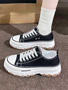 Women Chunky Shoes - 黑色 - 查看 1