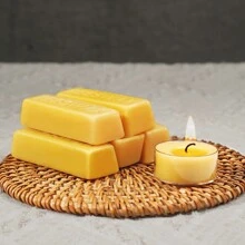 20/10/5/2/1pc 1oz Pure Natural Beeswax Blocks, No Additives, Suitable For Homemade Candles, DIY Lotions, Home Polishing, Jewelry Making, Etc.