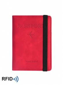 BATSIOE RFID-reisportemonnee Paspoorthouder, eenvoudige en slanke multifunctionele paspoortportemonnee Kaarthouder Documentenorganizer Reisbenodigdheden School Terug naar school Schoolbenodigdheden Vakantie Vakantiebenodigdheden Vakantieaccessoires Paspoorthoes