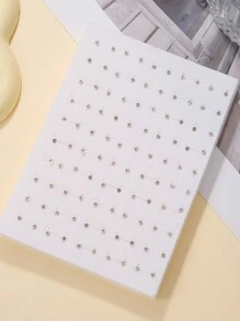 50 Pairs Cartoon Fruit & Animal Pearl Rhinestone Stud Earrings Mix Color Design, Cute Style Perfect For Girls Birthday Party Wear Or Gift - Multicolor - View 5