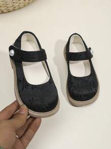 Zapatos planos cómodos y casuales de punta redonda para niños, nuevos zapatos de niña de primavera 2025 con cordones, zapatos de moda