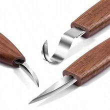 20 件木雕套件木雕工具手工雕刻刀套装配防滑防割手套、削木刀 - 木雕套件带工具 DIY 和雕刻刀，适合成人、初学者和儿童。 - 彩色 - 查看 9