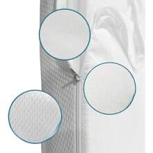 Colchón de espuma viscoelástica de 4.7 pulgadas con funda lavable para sofá cama y camas de sofá, tamaño Queen (sofá no incluido) - Blanco - Ver 2