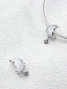 STYFNE 1 件星团许愿星星和月亮空心吊坠项链，闪亮烟花风格珠宝装饰，DIY 工艺饰品礼物，送给女朋友/最好的朋友