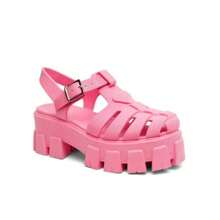 Women's Fisheman Tractor Spider Sandal High Open Closure - 橘色 - 查看 3