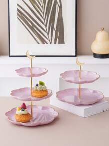 1 Stück mehrstöckige Kuchenplatte, Präsentationsständer für Desserts, Süßigkeiten, Party- und Hochzeitsdekoration