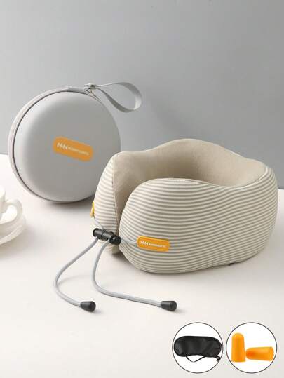 Memory Foam Shaped Neck Pillow, Travel Kussen Airplane, Sleep Cervical Spine, Portable