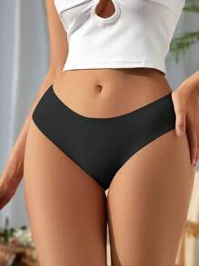 Bragas sexy y sin costuras con estampado de letras, transpirables, para mujeres