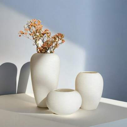 北歐風格現代極簡創意陶瓷花瓶藝術品,適用於客廳電視櫃家庭裝飾插花