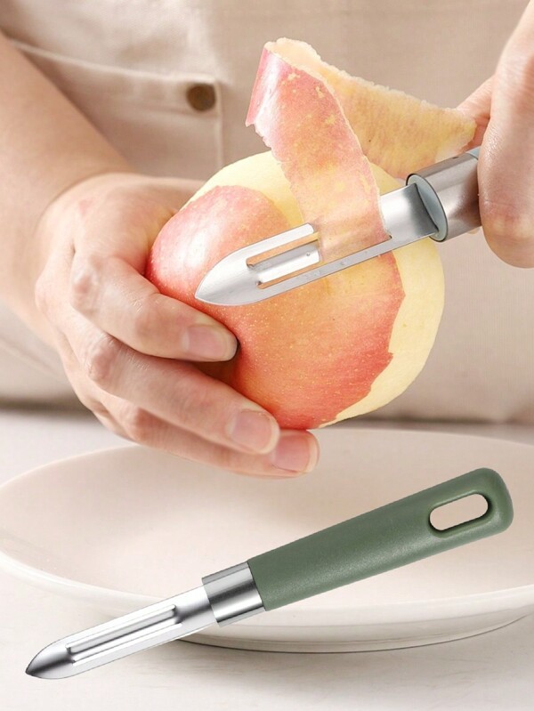 1pc Stainless Steel Fruit And Vegetable Peeler, Multifunctional Fruit And Vegetable Peeler