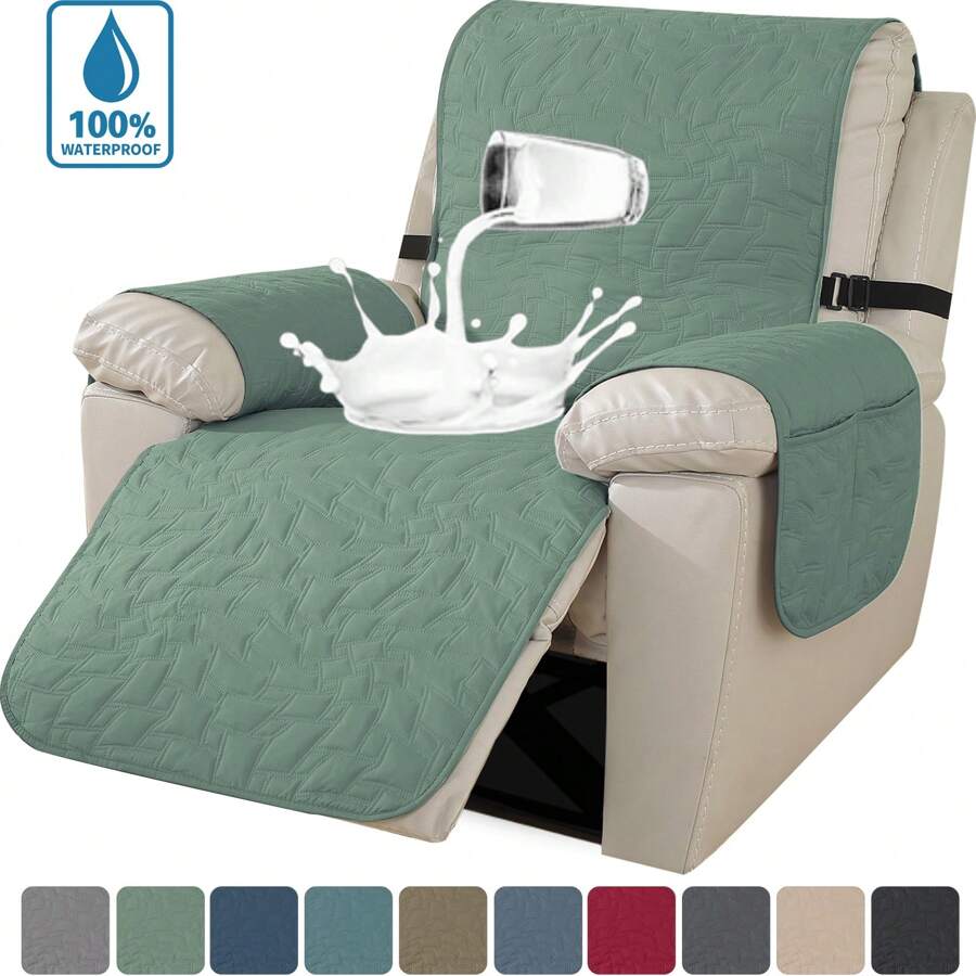CYCMACO Housse de fauteuil une place , housse de fauteuil une place, housse de fauteuil, housse de fauteuil. - Vert menthe - Voir 1