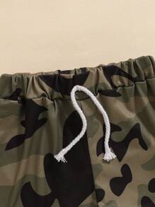 Baby Jungen Kleidung Jungen Kleidung Kapuzenpullover Ärmellose Weste + Shorts 6M-3J Sommer Jungen Bekleidung Armeegrün, Grün (Armeegrün)