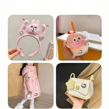 Sanrio 1pc/6pcs Cartoon Hello Kitty Fabric Sticker Embroidery Label Cute Patch For Clothes, Self-Adhesive Waterproof Decal, Suitable For All Kinds Of Clothing. (Random Style)