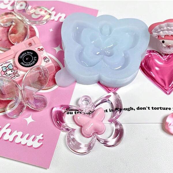 Schmuckgießform aus Harz, Harzflüssigkeitsform, Silikonformzubehör, Harzflüssigkeitsform, Harzschlüsselanhängerform aus Silikon, Harzform