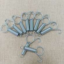 2 à 4 pièces/paquet de crochets à ressort, fournitures pour cage de lapin, crochets de porte de cage, crochets de porte de cage, crochets à ressort, crochets d'élevage d'animaux, crochets de cage pour chats et chiens, crochets en métal à ressort pour cage, outils de quincaillerie pour animaux de compagnie