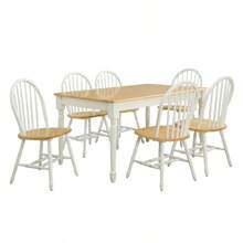 Better Homes And Gardens Autumn Lane Farmhouse Dining Table White And Natural Table Only - Trắng như hình - Xem 4