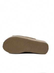 2025 Latest Halloween Colorful Skeleton Atmosphere Sandals, Bestselling Waterproof Platform Women Slides, College Style Ladies Thick Bottom Peep-Toe Sandals, Comfortable Thick Wedge Outsole Skeleton Pattern - Khaki - View 10