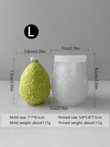 Formy do świec Love And Egg, dekoracje, formy do rzeźbienia w kształcie gwiazdek DIY, świece zapachowe, świeczniki, dekoracje do domu z żywicy, silikonowe formy do świec, nadają się również do tworzenia dekoracji z gipsu