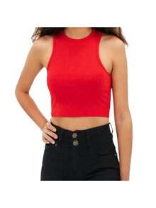 Basic Lady Top - Red - View 3