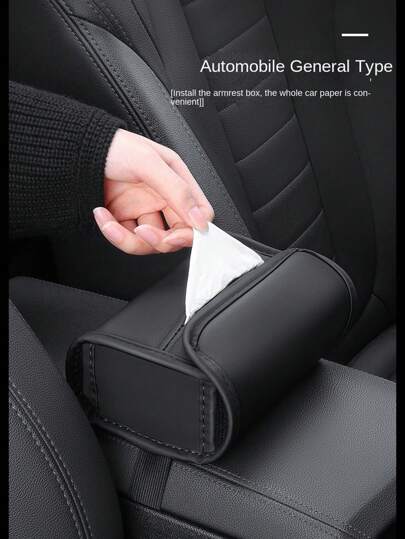 Caixa de apoio de braço do carro Caixa de lenços O carro é decorado com caixa de papel com guardanapos simples Suprimentos de ensacamento