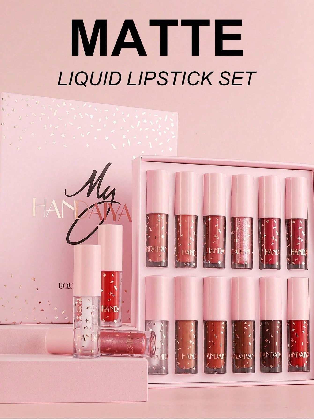 HANDAIYAN مجموعة HANDAIYAN 12 لون من الغلوس السائل...