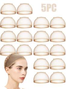 Transparent HD Wig Cap For Women, Stretchy Nylon Wig Cap, Invisible Ultra-Thin Stretchy Stocking Caps For Lace Front Wigs(10/15/20/30/50/100 PC)