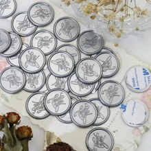 Thank You Wax Seal Stickers, 30 Pack Wax Stickers Envelope Wedding Invitation Seals, Bronze Gold/Silver Self Adhesive Wax Stickers For Party, Christmas, Envelope, Gift Wrapping