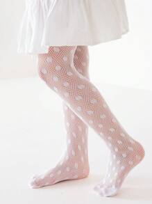2 piezas Mallas de encaje blanco de estilo Lolita para niñas, versátil