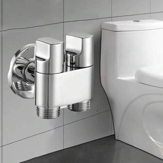 Dubbele bediening Wasmachine kraan Toilet Driehoek Klep Punt Interface Wasmachine kraan