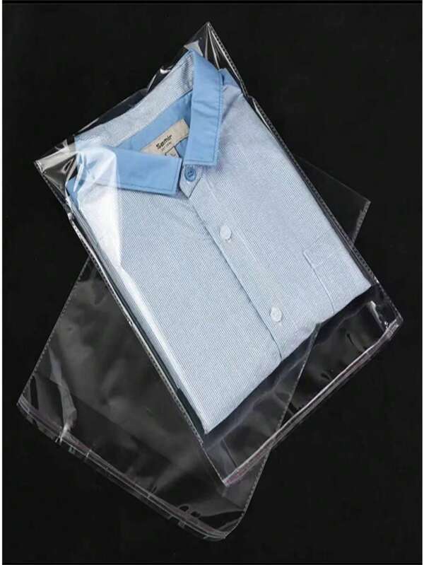 20/100pcs,9.8x13.7inTransparent Large Resealable Self Sealing Cellophane Bags,Clear Plastic Bags, Self Adhesive Packing Bag, Transparent OPP Bag For Clothes, Gifts, Ornaments, Candy And More,