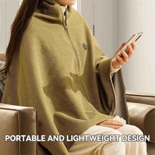 Portable Heated Blanket Shawl Portable Heated Shawl Wraps For Women & Men Gifts - Multicolor - View 3