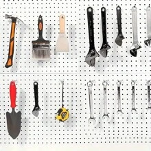 20/30pcs Nail Board Hook Nail Board Accessory, 4 Inches, Nail Board Organizer Kit, Used For Garage Organization, Tool Storage - Bạc - Xem 6