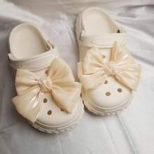 2pcs/Set Bow Design Elegant Decorative Shoe Clips, Colorful, Shiny & Charming For Holidays Like Valentine's Day, Lovely Gift (Shoes Not Included), Summer Sandals Accessories