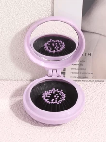 Folding Travel Mirror Hair Brush Round Folding Pocket Size Hair Brush Mini Hair Comb Compact Travel Size Hair Massage Comb For Women Girls Travel Essentials Travel Accessories Travel Essentials Travel Organizer For Beach Summer Vacation Back To School Body Care For Travel,Outdoor,Sport,Office,School,Hair Clips,Hair Accessories - Multicolor - View 16