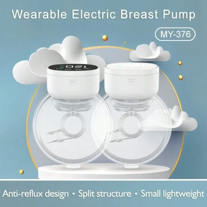 1pc Wearable Electric Breast Pump, Silent And Portable