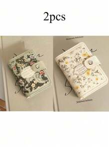 1pc Floral With Multiple Card Slots Delicate Design Large Capacity Compact Size Suitable For Driver's License Cards And Other Documents Thin Lightweight Zipper Card Cash Portable Card Holder Card Holder Wallet Business Card Holder Credit Card Holder Card Holder Women Photocard Holder For Women Wallet Mini Wallet Purse Wallet Card Wallet