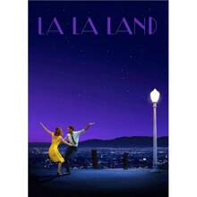 1PC Vintage La La Land Music Movie Poster Canvas Painting City Of Stars Modern Wall Art For Living Room Home Decoration No Frame