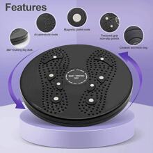 NetHong Waist Twisting Disc Body Shaping Slimming Balance Board With Rope Foot Massage - Black - View 4