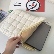 VALUEWIN 360 Protective Puffy Laptop Sleeve 11 13 14 15-15.6 Inch Tablet Sleeve, IPad Case For Women And Men, Cute IPad Air Pouch Quilted Soft Puffer IPad Case