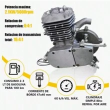 Kit De Motor Bicicletade Gasolina Bicimoto 2 Tiempos 80 Cc