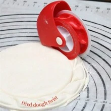 Ensemble d'ustensiles et plats de cuisson pour pizza : roulette à découper la pâtisserie de cuisine, coupe-ondulé, couteau à roulette, trancheuse à pâte à main