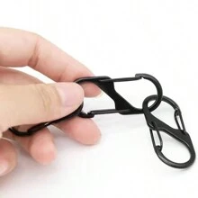 Móc khóa Carabiner kim loại 8/12 chiếc, kẹp hợp kim hình chữ S, thích hợp cho cắm trại ngoài trời, đi bộ đường dài, du lịch - Khóa hợp kim hình chữ S - Xem 4