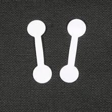 100pcs/Pack Jewelry Price Tags Stickers -Jewelry Tags For Pricing Self Adhesive White Blank Jewelry Identification Label Ring Price Tags For Necklace Earring Price Identify Rectangle Label